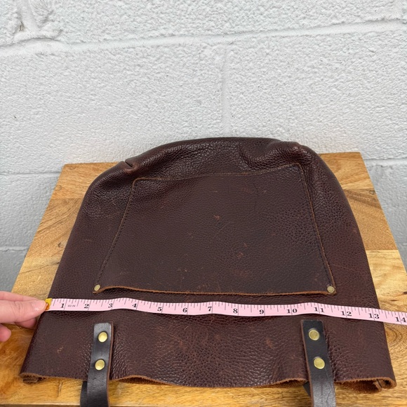 Portland Leather Goods Small Coldbrew Brown Pebbled Leather Tote Bag - Picture 13 of 13
